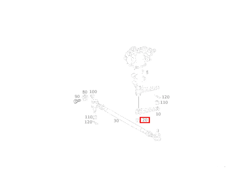 Гайка рулевого колеса M27x1,5 для G 461 и G 463 Mercedes-Benz A0949905501