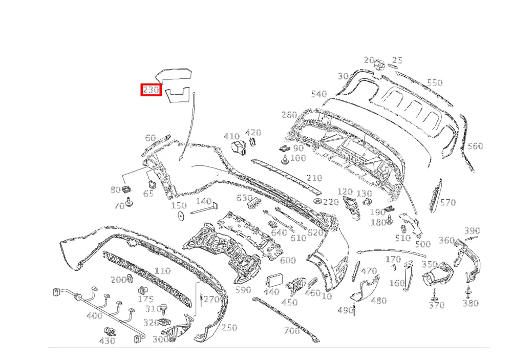 Шумоизоляция боковины правая для GLA W156, B W246, C W205 Mercedes-Benz A1566820230