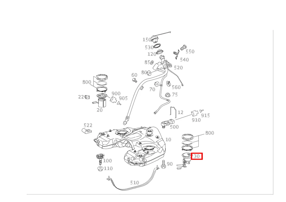 Топливный фильтр для бензиновых автомобилей для M W164, R W251 Mercedes-Benz A1644700290