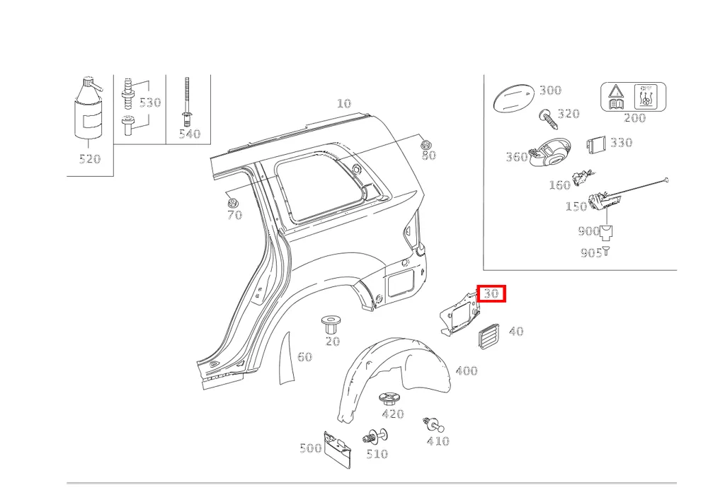 Пол правый для M W164 Mercedes-Benz A1646300860