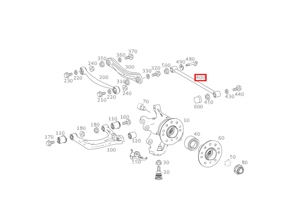 Рулевая тяга M 166, GLE 292, R 251 левая и правая Mercedes-Benz A1663500053