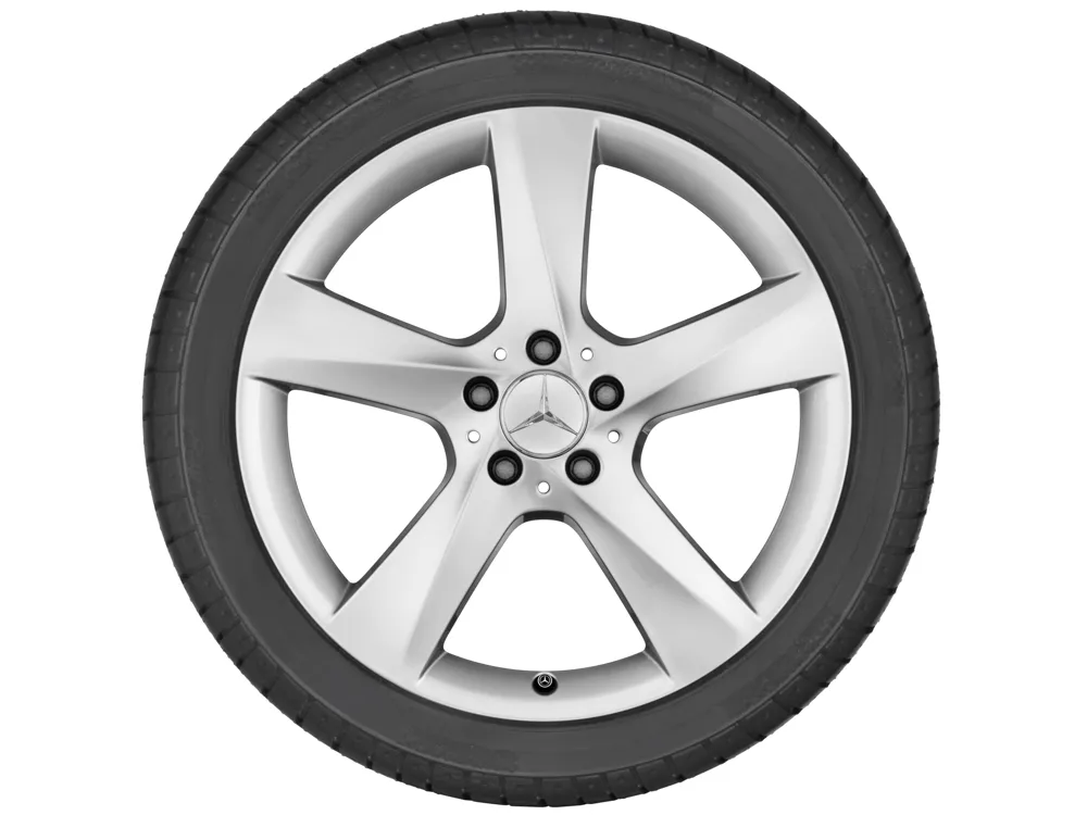 Колёсный диск 5 спиц 19" 8,5J x 19 ET59 титановое серебро Mercedes-Benz A16640102029765