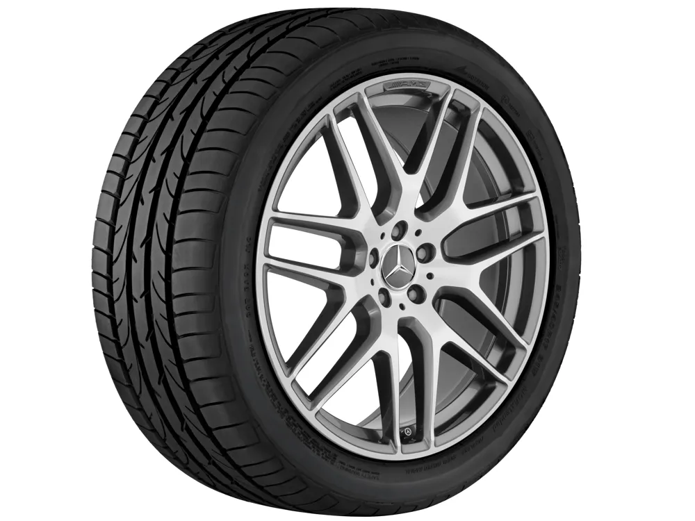 Колёсный диск AMG Cross Spoke 21" 10J x 21 ET46 серый титан Mercedes-Benz A16640128007X21