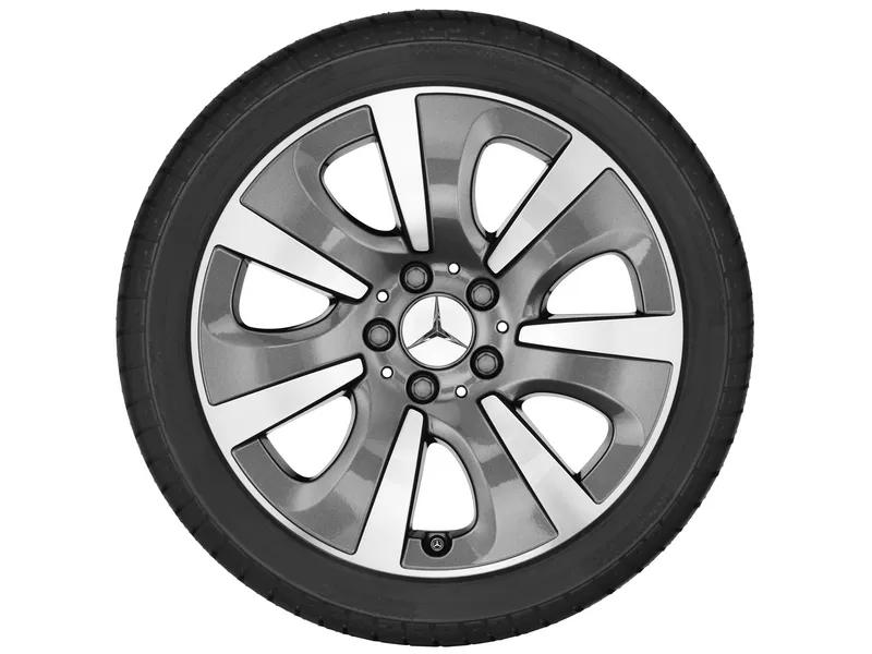 Колёсный диск Aero 7 спиц 19" 8,5J x 19 ET62 серый Himalaya Mercedes-Benz A16640129027X21