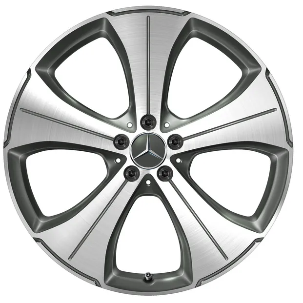 Колёсный диск 5 спиц 21" 10J x 21 ET62,5 серый Himalaya с проточкой Mercedes-Benz A16740110007X21
