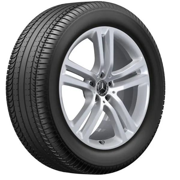 Колёсный диск 5 двойных спиц 20" 8,5J x 20 ET55,6 ванадиевое серебро Mercedes-Benz A16740124007X45