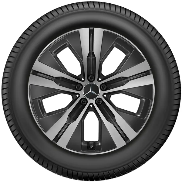 Колёсный диск Aero 5 спиц 20" 8,5J x 20 ET42 чёрный с проточкой Mercedes-Benz A16740165007X23