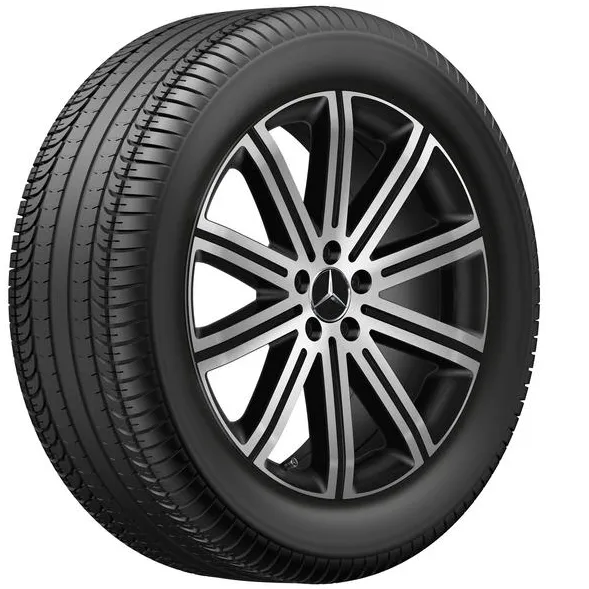 Колёсный диск 10 спиц 20" 8,5J x 20 ET55,5 чёрный матовый с проточкой Mercedes-Benz A16740166007X36
