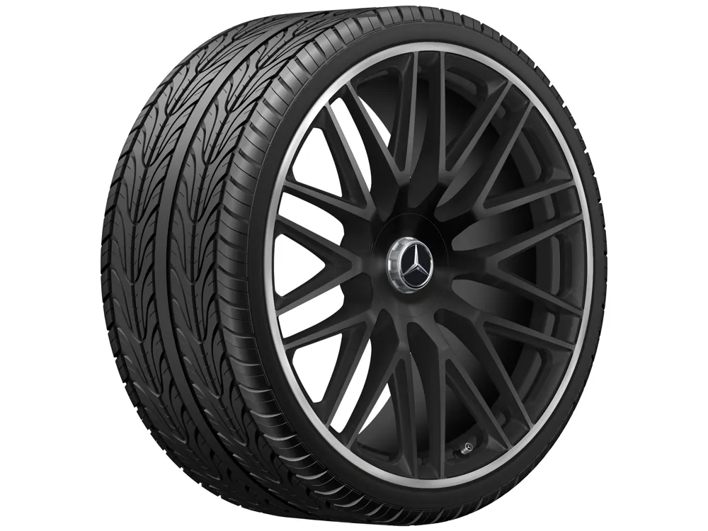 Кованый диск AMG 23" 10J x 23 ET45 чёрный матовый с проточкой обода Mercedes-Benz A16740185007X71