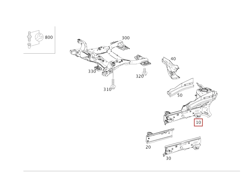 Колёсная ниша левая для GLE 350, GLE 450 Mercedes-Benz A1676204904