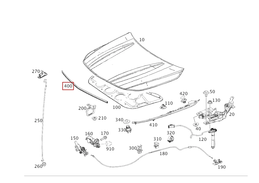 Шумоизоляция капота для GLS 580 4MATIC, Mercedes-AMG GLS 63 4MATIC и Mercedes-Maybach GLS 600 4MATIC Mercedes-Benz A1676828604