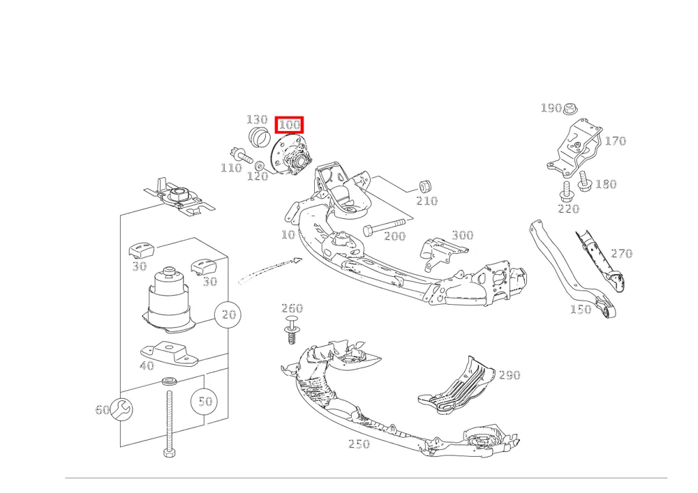 Подшипник ступицы левый и правый для A 169, C 205 и B 245 Mercedes-Benz A1699810027
