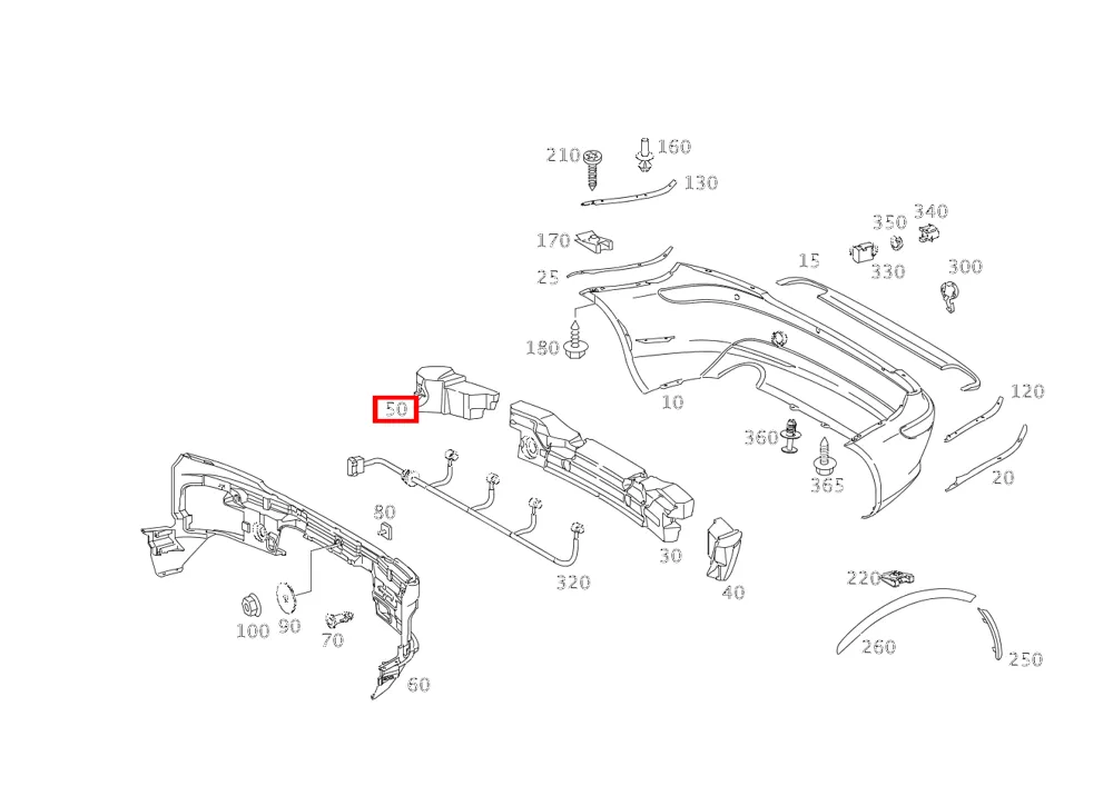 Амортизатор бампера для SLK W171 Mercedes-Benz A1718851437