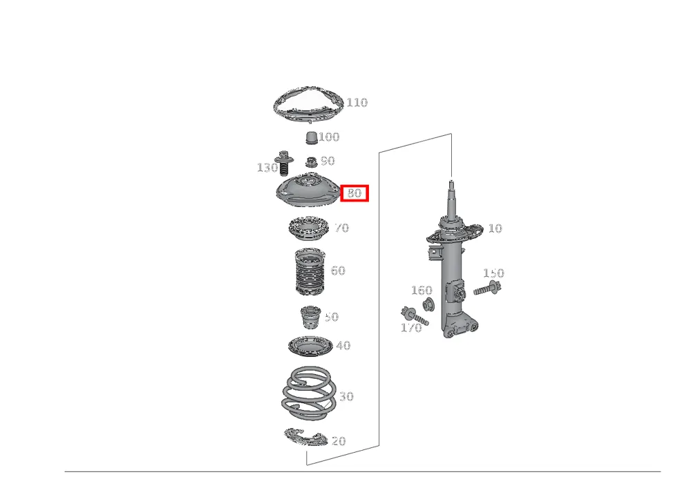 Опорный подшипник Mercedes-Benz A172320027364