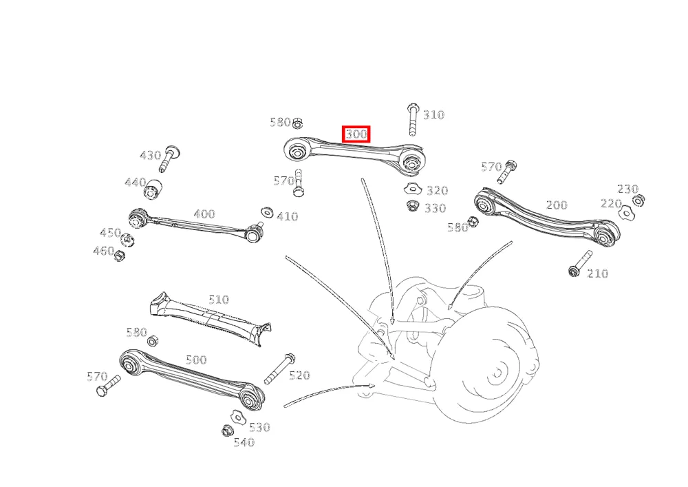 Тяга правая для SLK, SLC R172 Mercedes-Benz A1723500406