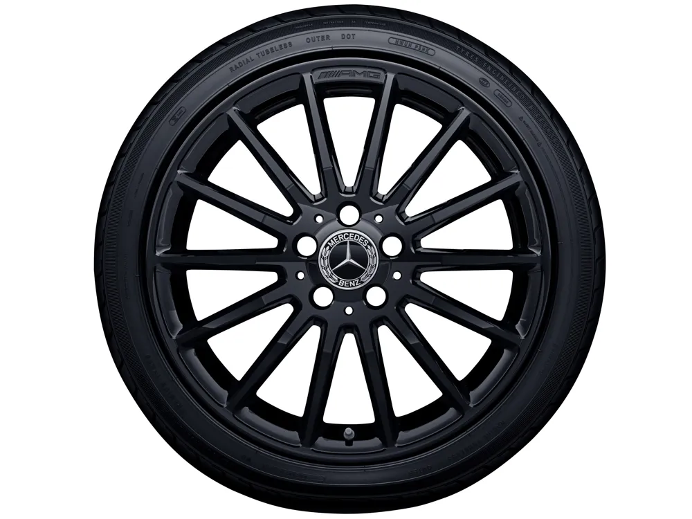 Колёсный диск AMG многоспицевый 18" 7,5J x 18 ET52 чёрный глянцевый Mercedes-Benz A17640102007X43