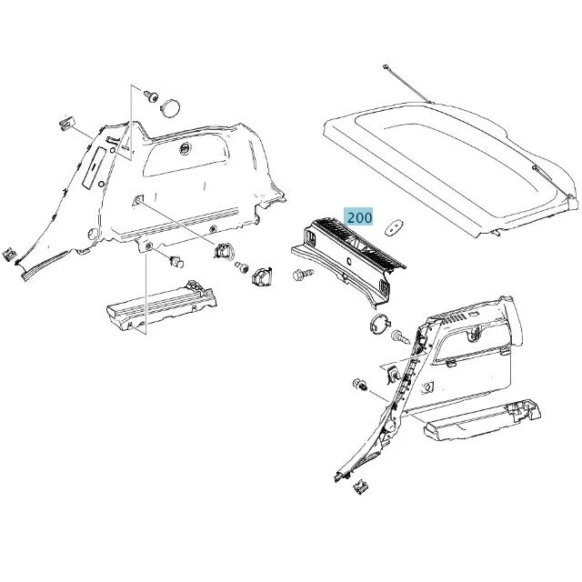 Облицовка погрузочной кромки Mercedes-Benz A17669002419H68