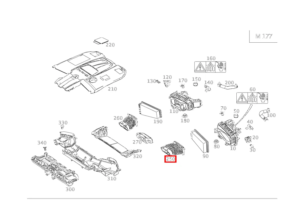 Гофрированный шланг левый для G W463 Mercedes-Benz A1770901582