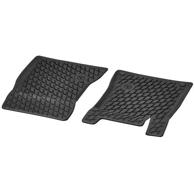 Всепогодные коврики Dynamic Squares, водителя и переднего пассажира, 2 шт., левый руль, черные Mercedes-Benz A17768079029G33
