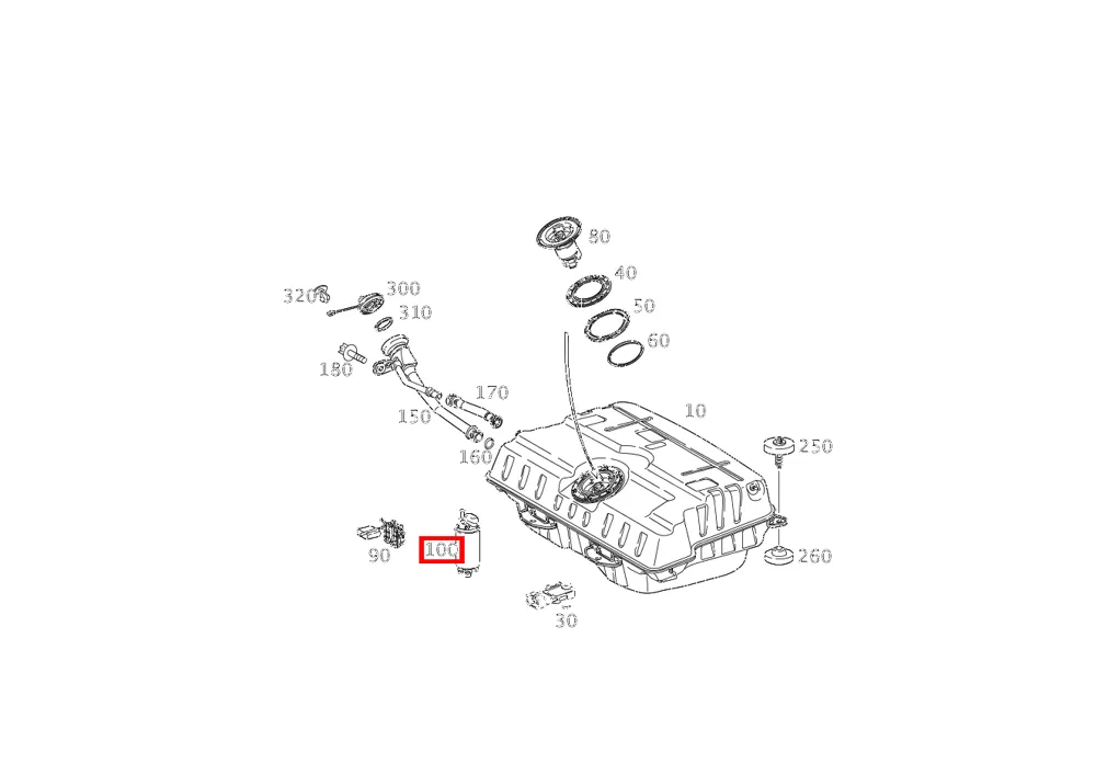 Топливный насос для SLS, AMG 197, SL 231 и G 463 Mercedes-Benz A1974700494