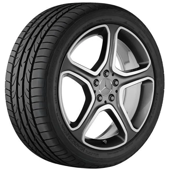 Колёсный диск 5 спиц 19" 8,5J x 19 ET52 серый Himalaya с проточкой Mercedes-Benz A20440129007X21