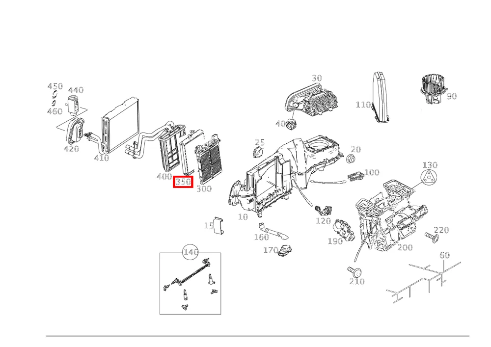 Теплообменник Mercedes-Benz A2048300061