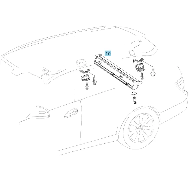 Двойная рулонная шторка Mercedes-Benz A20486000759051