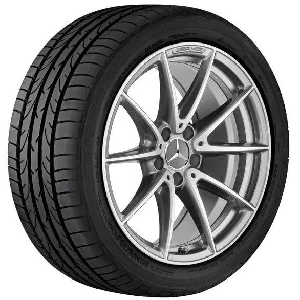 Колёсный диск AMG 10 спиц 18" 10,5J x 18 ET57 серый титан с проточкой Mercedes-Benz A20540158007X21