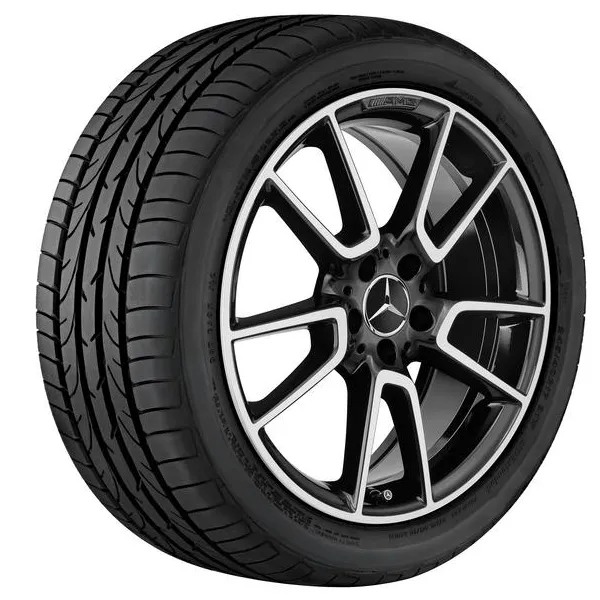 Колёсный диск AMG 5 двойных спиц 19" 8,5J x 19 ET52 чёрный с проточкой Mercedes-Benz A20540165007X23