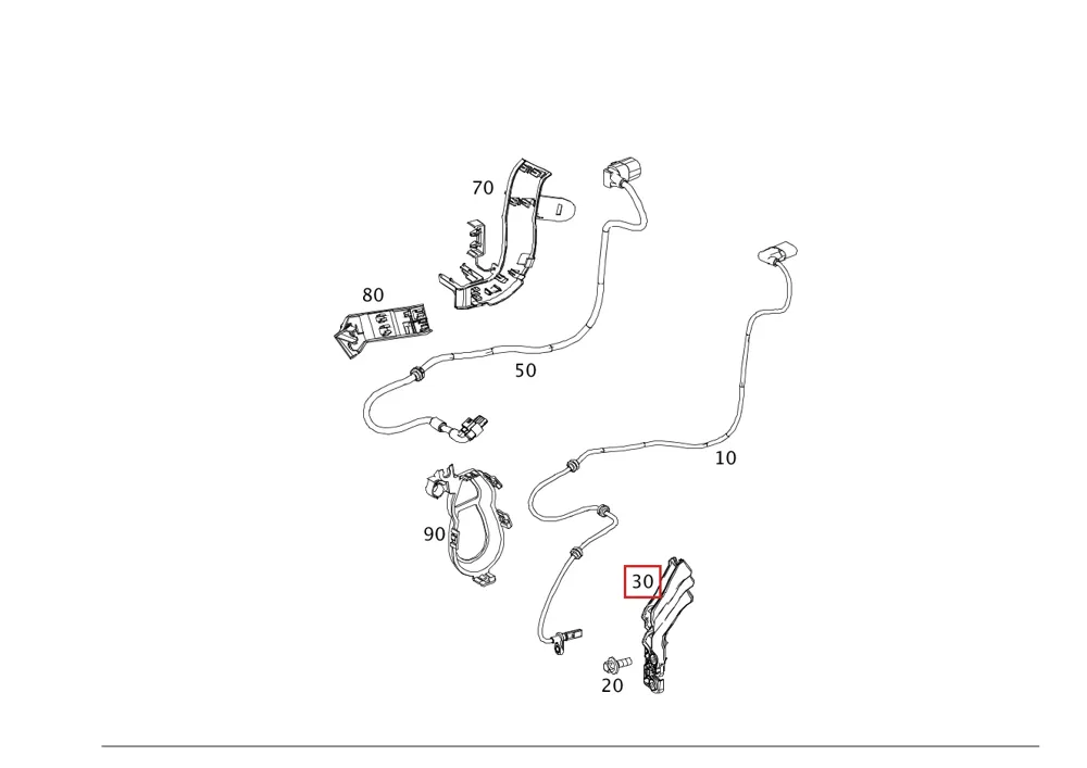 Жгут проводов A2065400957 Mercedes-Benz A2065400957