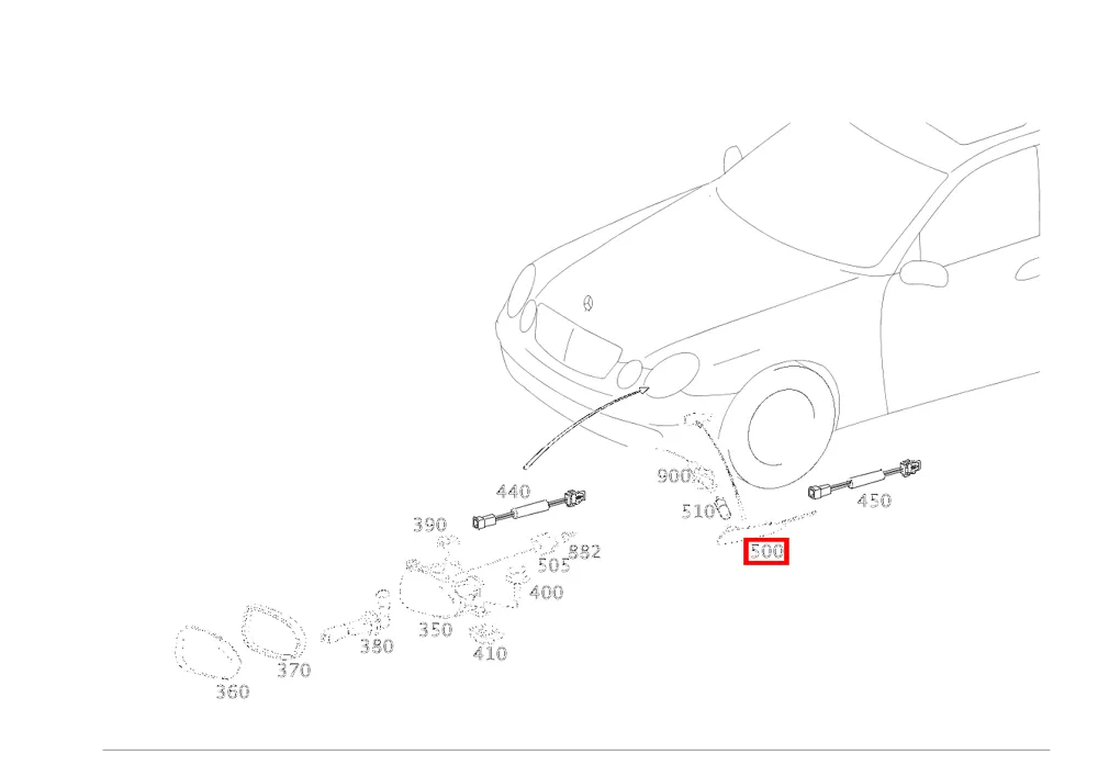 Указатель поворота в бампере передний правый для E W211 Mercedes-Benz A2118200221