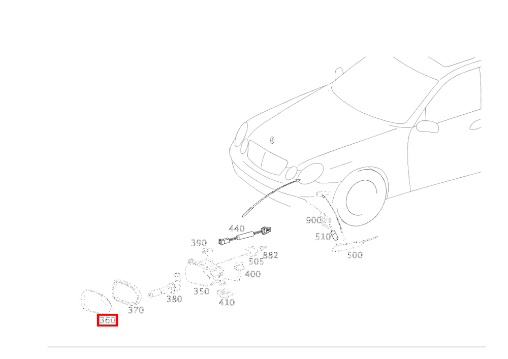 Рассеиватель Mercedes-Benz A211826019064