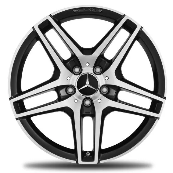 Колёсный диск AMG 5 двойных спиц 18" 8,5J x 18 ET48 чёрный Mercedes-Benz A21240103007X23