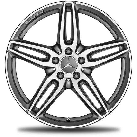 Колёсный диск AMG 5 двойных спиц 19" 9J x 19 ET49 серый титан Mercedes-Benz A21340121007X21