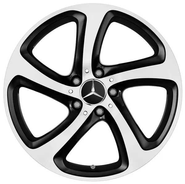 Колёсный диск 5 спиц 18" 9J x 18 ET53 чёрный с проточкой Mercedes-Benz A21340133007X23