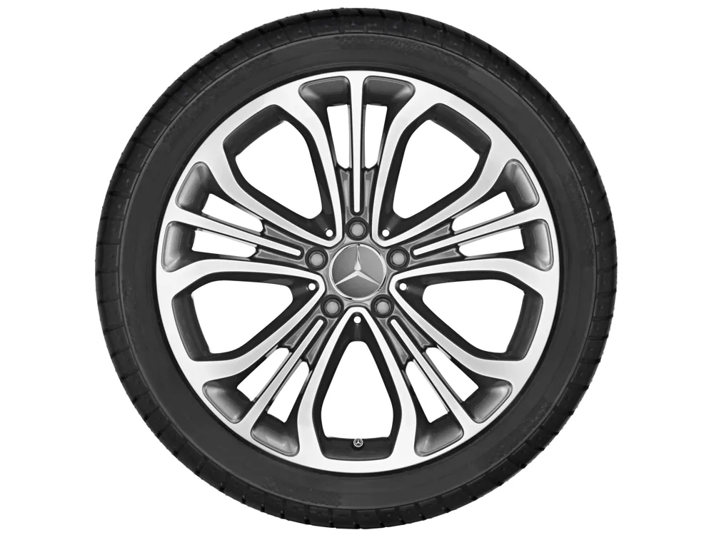 Колёсный диск 5 тройных спиц 19" 8,5J x 19 ET36 серый Himalaya с проточкой Mercedes-Benz A21740102027X21