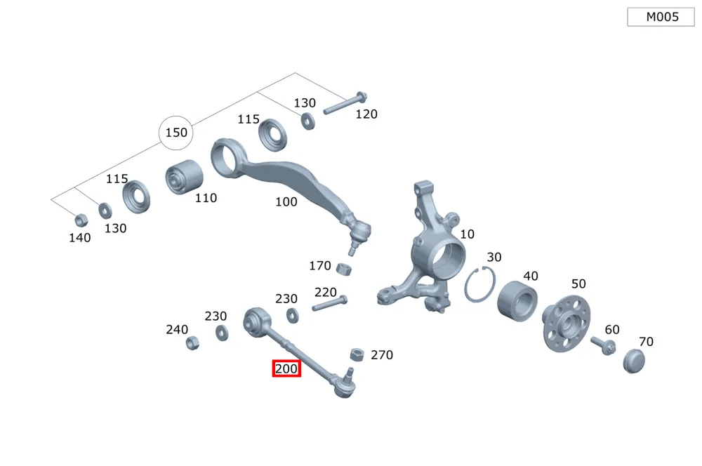 Поперечина правая для E W212, CLS W218 Mercedes-Benz A2183302200