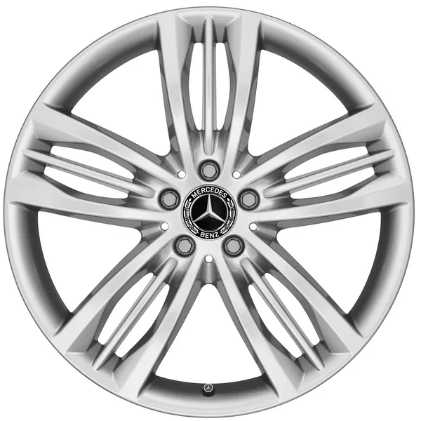 Колёсный диск 5 тройных спиц 20" 9,5J x 20 ET43,5 серебро Thulium Mercedes-Benz A22240139009293