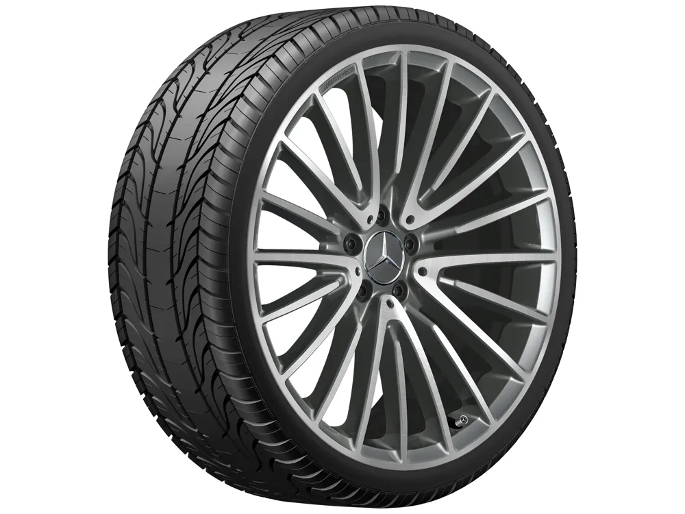 Колёсный диск AMG многоспицевый 21" 10J x 21 ET48 серый титан с проточкой Mercedes-Benz A22340118007X21