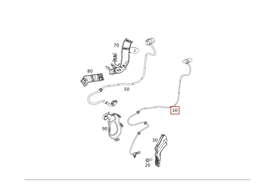 Жгут проводов для Mercedes-AMG SL и Mercedes-AMG GT купе Mercedes-Benz A2325401523