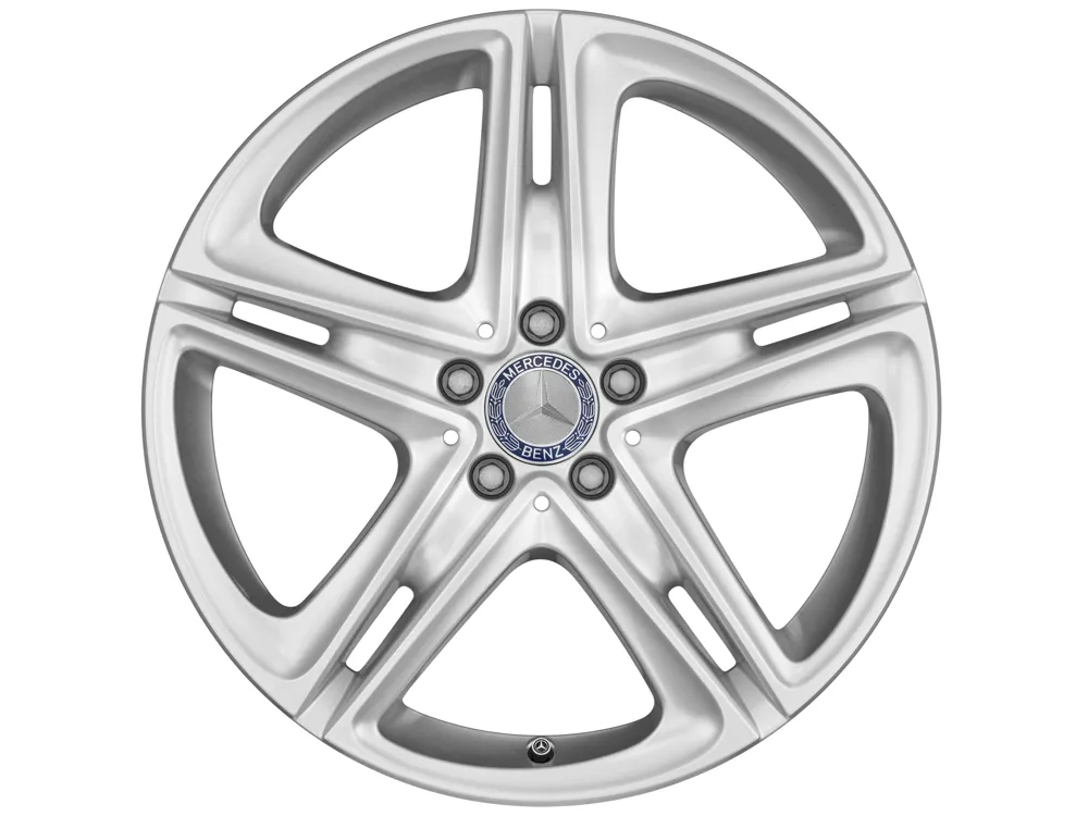Колёсный диск 5 двойных спиц 19" 9J x 19 ET53 ванадиевое серебро Mercedes-Benz A23840104007X45