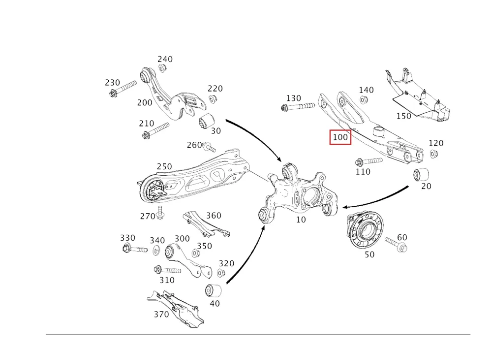 Подшипник ступицы для EQA 250 и EQB 250 Mercedes-Benz A2433560000