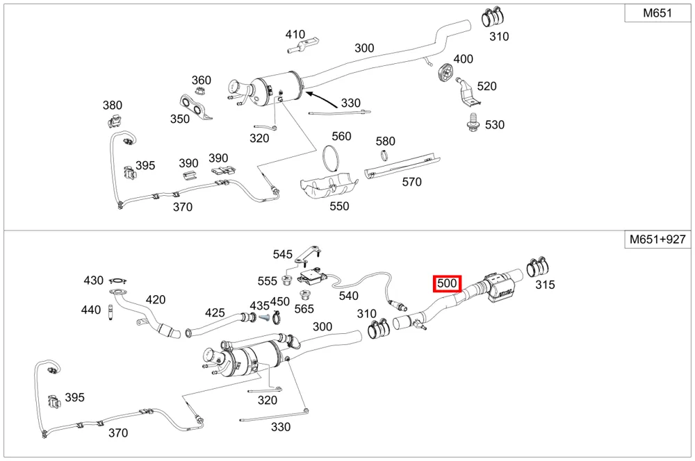 Выхлопная система средняя с заслонкой для CLA C117, A W176, B W246 Mercedes-Benz A2464906881