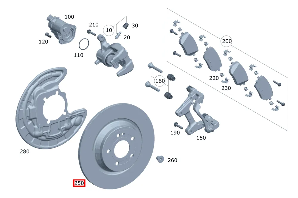 Тормозной диск Mercedes-Benz A247423040007