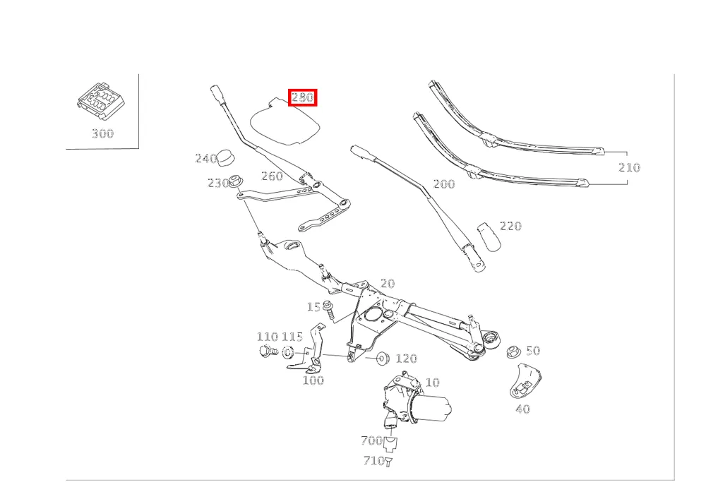 Колпачок правый для R-класса 251 Mercedes-Benz A2518240149