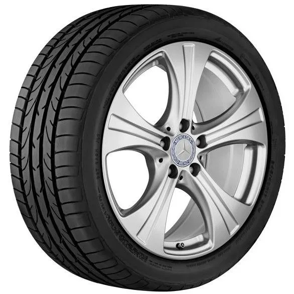 5-спицевый диск 18 дюймов 8J x 18 ET38, ванадиевое серебро Mercedes-Benz A25340108007X45