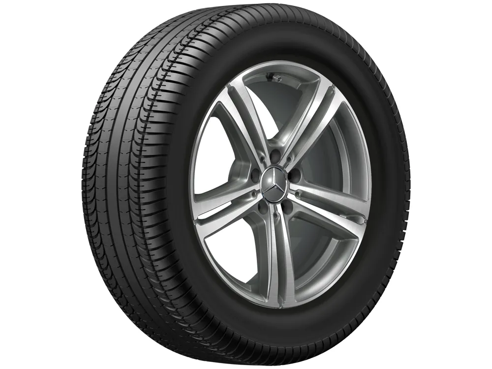 Колёсный диск 5 спиц 18" 8J x 18 ET38 серый Himalaya с проточкой Mercedes-Benz A25340145007X21