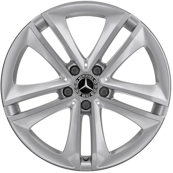 Колёсный диск 5 двойных спиц 18" 9J x 18 ET33 ванадиевое серебро Mercedes-Benz A25740102007X45