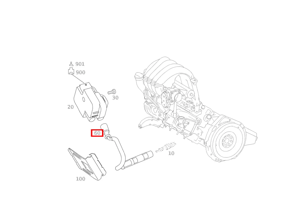 Провод зажигания Mercedes-Benz A266150121864