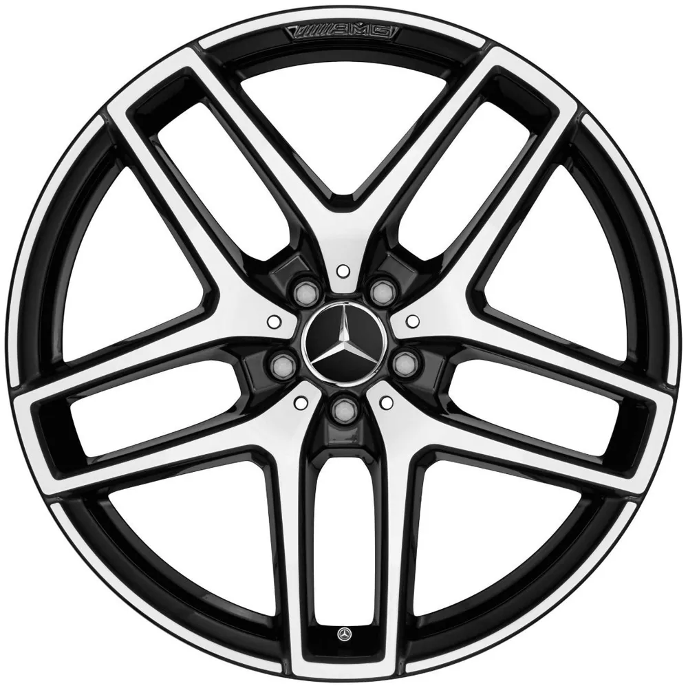 Колёсный диск AMG 5 двойных спиц 21" 10J x 21 ET52,5 чёрный Mercedes-Benz A29240129007X23